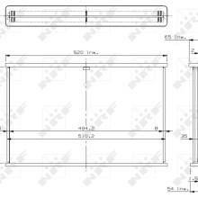 Radiator Core NRF 17401 NRF
