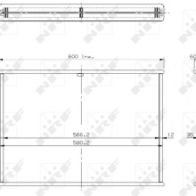 Radiator Core NRF 17451 OE Ref 252184 NRF