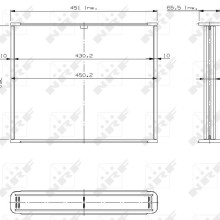Radiator Core NRF 17505 NRF