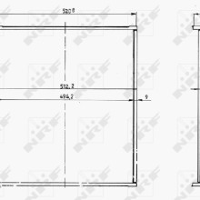 Radiator Core NRF 17550 OE Ref 91023871 NRF