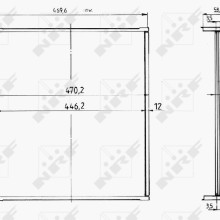 Radiator Core NRF 17602 OE Ref 1115078 NRF