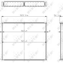 Radiator Core NRF 17655 OE Ref 1145010401 NRF