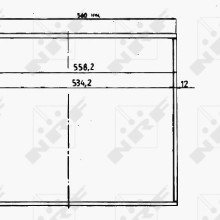Radiator Core NRF 17656 OE Ref 1115000903 NRF
