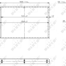 Radiator Core NRF 17657 OE Ref 1215000203 NRF