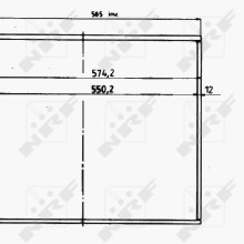 Radiator Core NRF 17658 OE Ref 1135000603 NRF