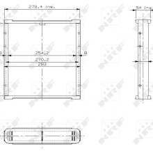 Radiator Core NRF 17700 OE Ref ARA2805 NRF