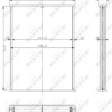 Radiator Core NRF 17814 OE Ref 068121253A NRF
