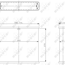 Radiator Core NRF 185 OE Ref K1687372001R NRF