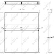 Radiator Core NRF 18711 OE Ref 5001823138 NRF