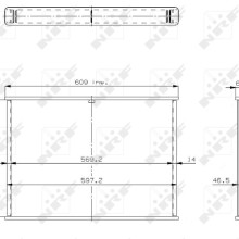 Radiator Core NRF 18726 OE Ref 1075010001 NRF
