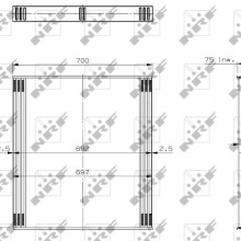 Radiator Core NRF 19316 OE Ref 11008999 NRF