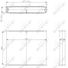 Radiator Core NRF 199 OE Ref RUI16679720 NRF