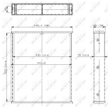 Radiator Core NRF 20766 NRF