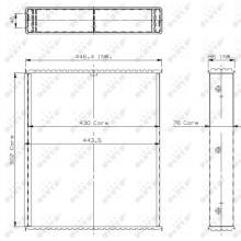 Radiator Core NRF 20766