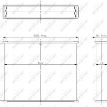 Radiator Core NRF 2112 OE Ref 3139030R91 NRF