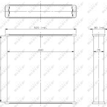 Radiator Core NRF 2138 OE Ref 3220432R91 NRF