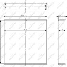 Radiator Core NRF 2169 OE Ref 164103205071 NRF