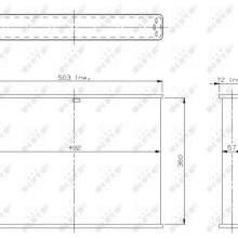 Radiator Core NRF 2330 NRF