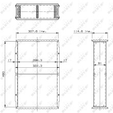 Radiator Core NRF 23384 OE Ref 8520321 NRF