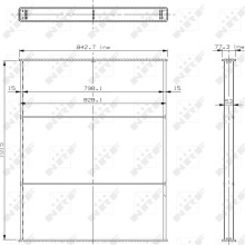 Radiator Core NRF 23464 OE Ref 9425001203 NRF