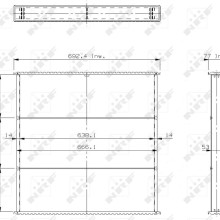 Radiator Core NRF 23465 OE Ref 9575000100 NRF