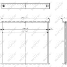 Radiator Core NRF 23475 OE Ref 6765000003 NRF