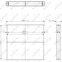 Radiator Core NRF 23676 NRF
