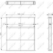 Radiator Core NRF 23677 NRF