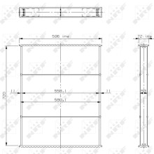 Radiator Core NRF 23678 NRF