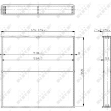 Radiator Core NRF 23978 NRF