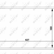 Radiator Core NRF 24249 OE Ref 6685000101 NRF