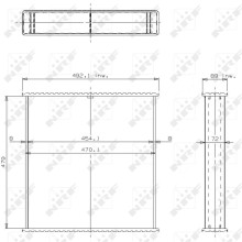 Radiator Core NRF 24366 NRF