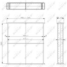 Radiator Core NRF 24367 OE Ref G199204050010 NRF