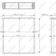 Radiator Core NRF 24449 OE Ref 580015726 NRF