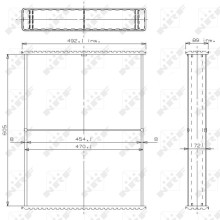Radiator Core NRF 24530 NRF