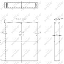 Radiator Core NRF 24531 OE Ref AL115729 NRF