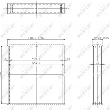 Radiator Core NRF 24532 OE Ref AL110996 NRF