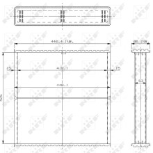 Radiator Core NRF 24534 OE Ref 8508901 NRF