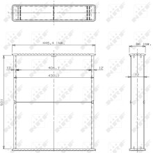 Radiator Core NRF 24630 NRF
