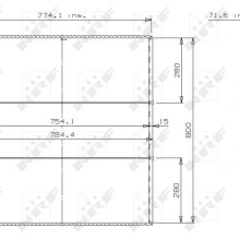 Radiator Core NRF 24687 OE Ref 93160529 NRF