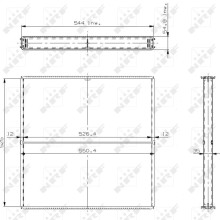 Radiator Core NRF 27626 OE Ref 1770082320 NRF