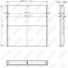 Radiator Core NRF 27672 OE Ref 9705000403 NRF