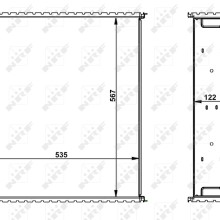 Radiator Core NRF 29037 OE Ref 00154317420 NRF