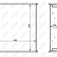 Radiator Core NRF 29044 OE Ref MN4221329851 NRF