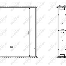 Radiator Core NRF 29045 OE Ref 3785830M2 NRF
