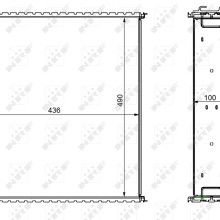 Radiator Core NRF 29047 OE Ref 135856A1 NRF