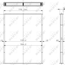 Radiator Core NRF 29560 OE Ref 393435 NRF