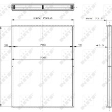 Radiator Core NRF 29561 NRF