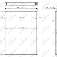 Radiator Core NRF 29564 OE Ref 5010315764 NRF
