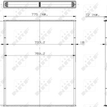 Radiator Core NRF 29568 NRF